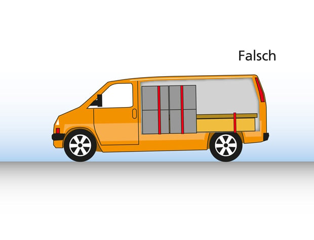 Die falsche Lastenverteilung im Transporter 2