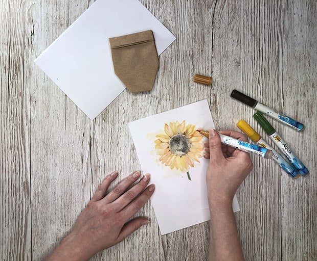 Muttertagsgeschenk Aquarell