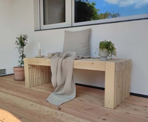 DIY Gartenbank aus Holz selber bauen GLOBUS BAUMARKT