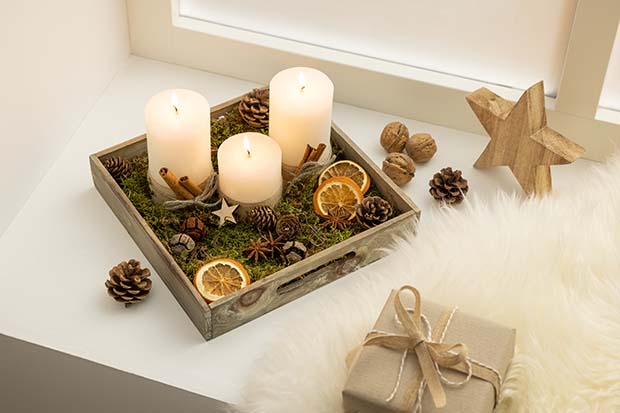 Kleines Deko Tablett CHRISTMAS Holz - Hier online kaufen