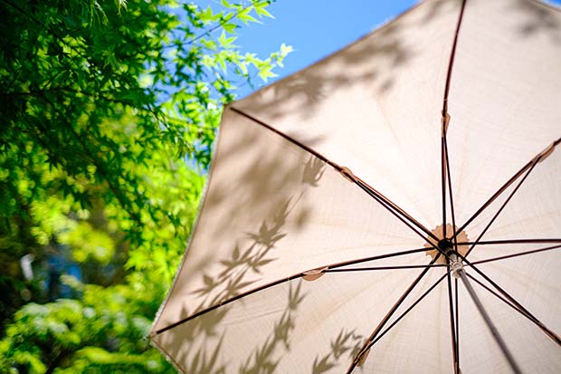 Schattenspender im Garten Sonnenschirme