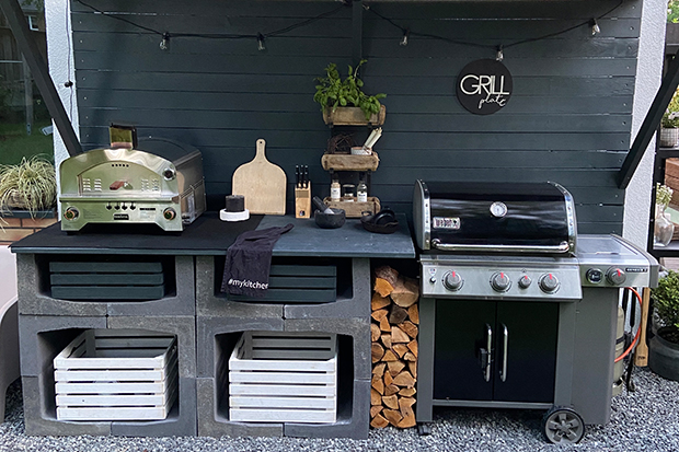 OutdoorKüche aus LSteine selber bauen