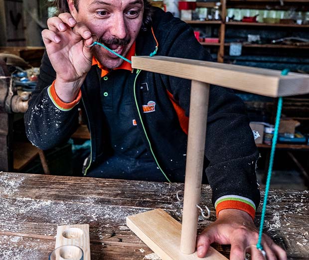DIY-Idee Ringwurfspiel selber bauen.