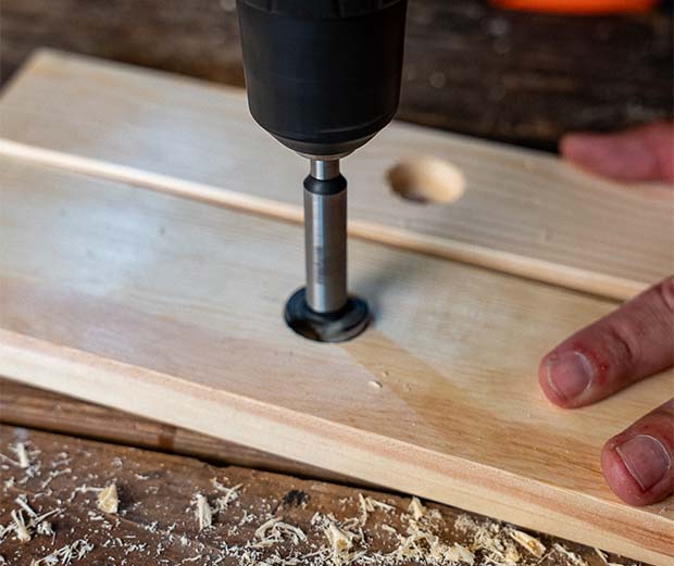 DIY-Idee Ringwurfspiel selber bauen. Anleitungsschritt 2.