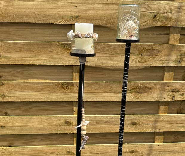 DIY-Idee: Gartenfackeln selber machen.