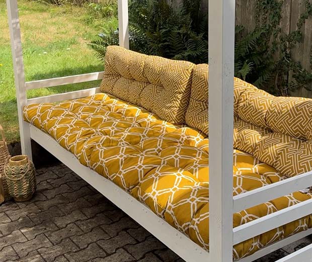 Daybed für den Garten. Anleitung.