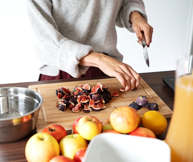 Herbstliche Marmeladen Rezepte zum Nachmachen. Zubereitung Schritt 2 Kürbis-Feigen-Honig Marmelade.
