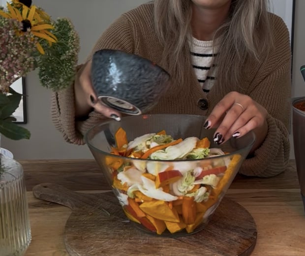 Kürbis Kimchi selber machen.