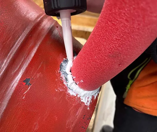 XXL Weihnachtstasse basteln. Anleitungsschritt 3.