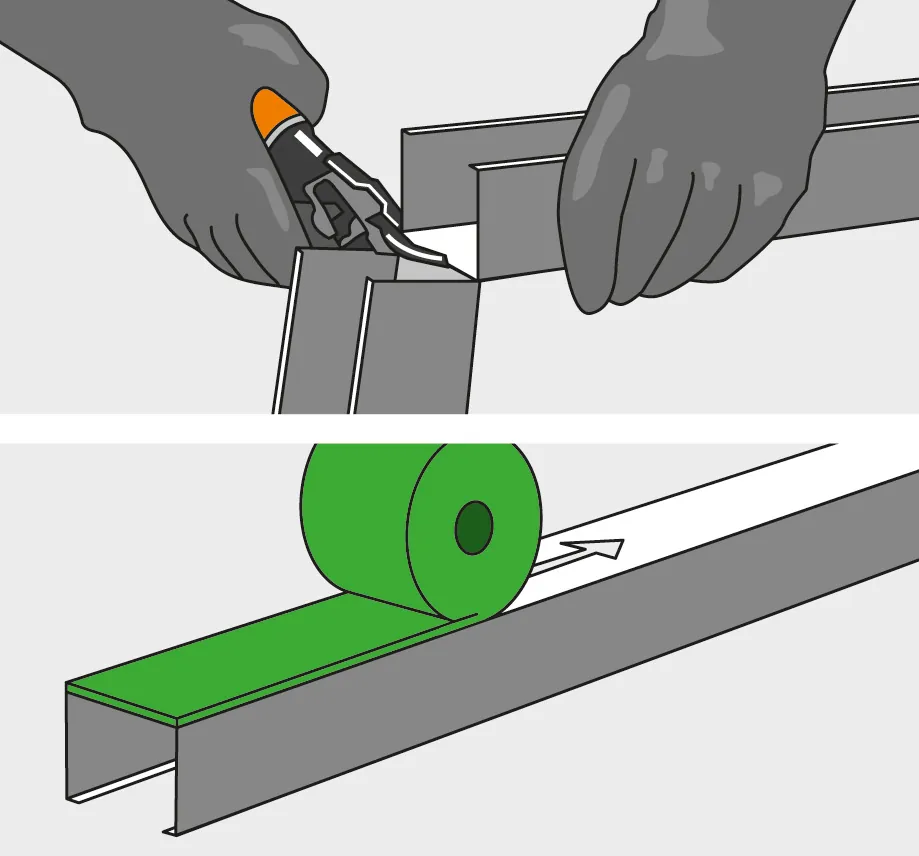 Wand_einziehen: Schritt 2