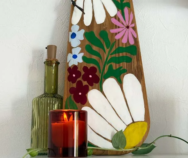 DIY-Idee: Holztablett bemalen.