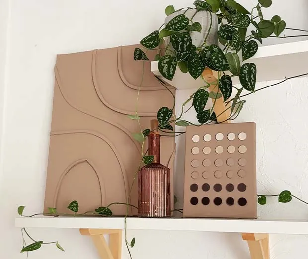DIY-Idee: 3D-Leinwand basteln.