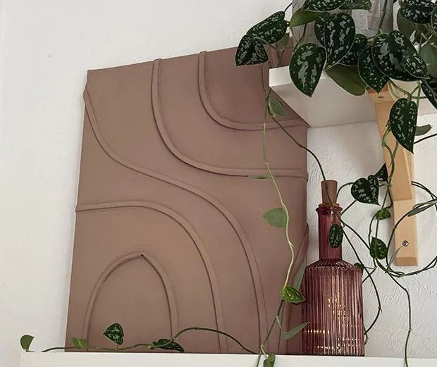 DIY-Idee: 3D-Leinwand basteln mit Universaldichtung.