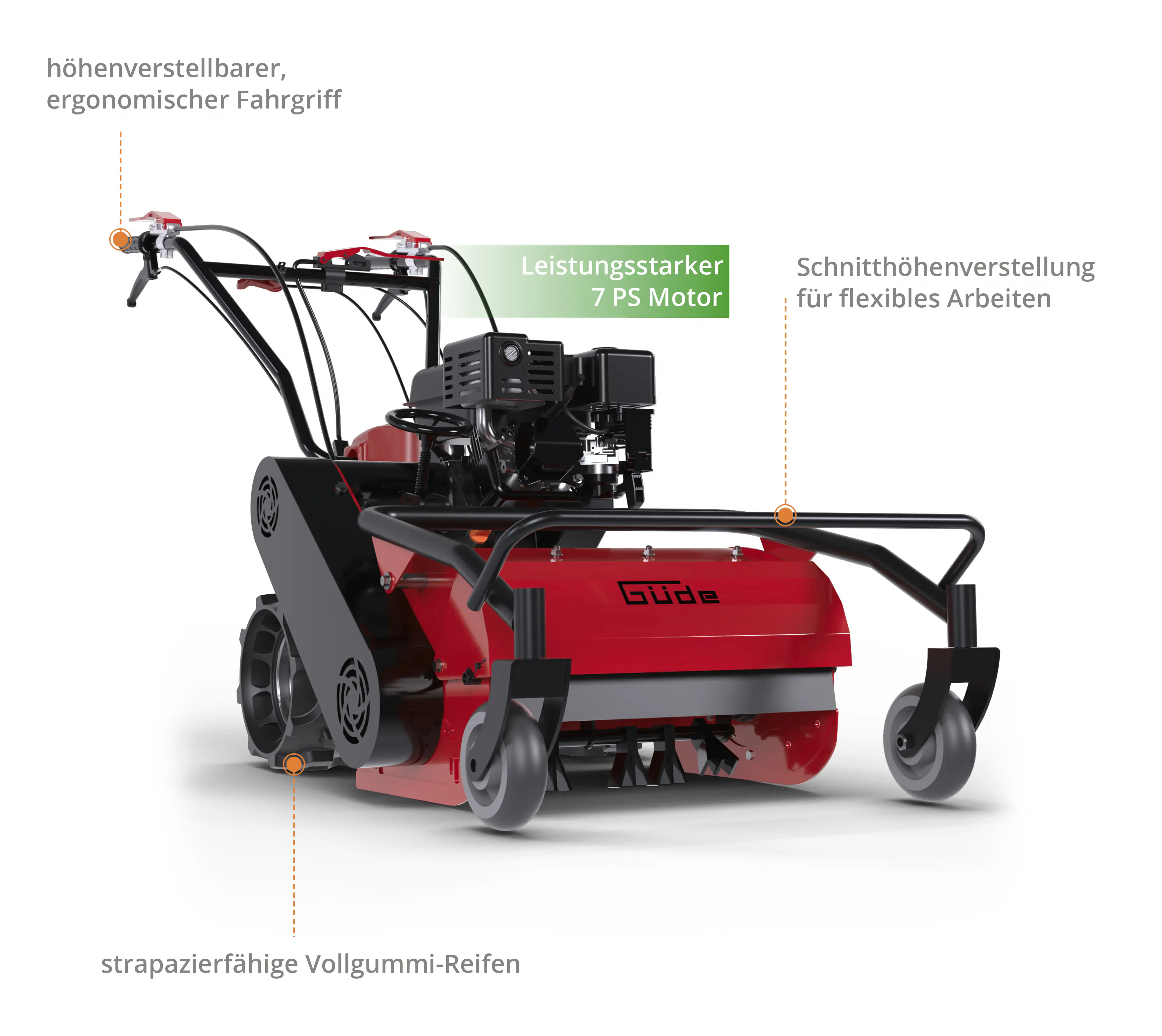 Güde Benzin Schlegelmulcher Q9 GSM 500 Schnittbreite 50cm