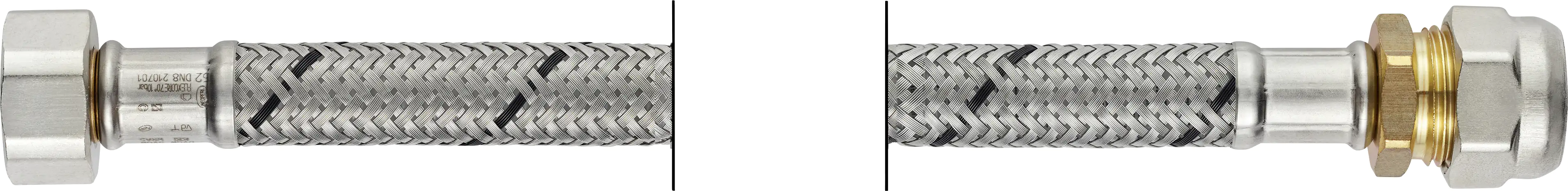 Flexo Anschlussschlauch IG 9,53 mm (3/8") x Quetschverschraubung 10 mm, DN8, 30 cm
