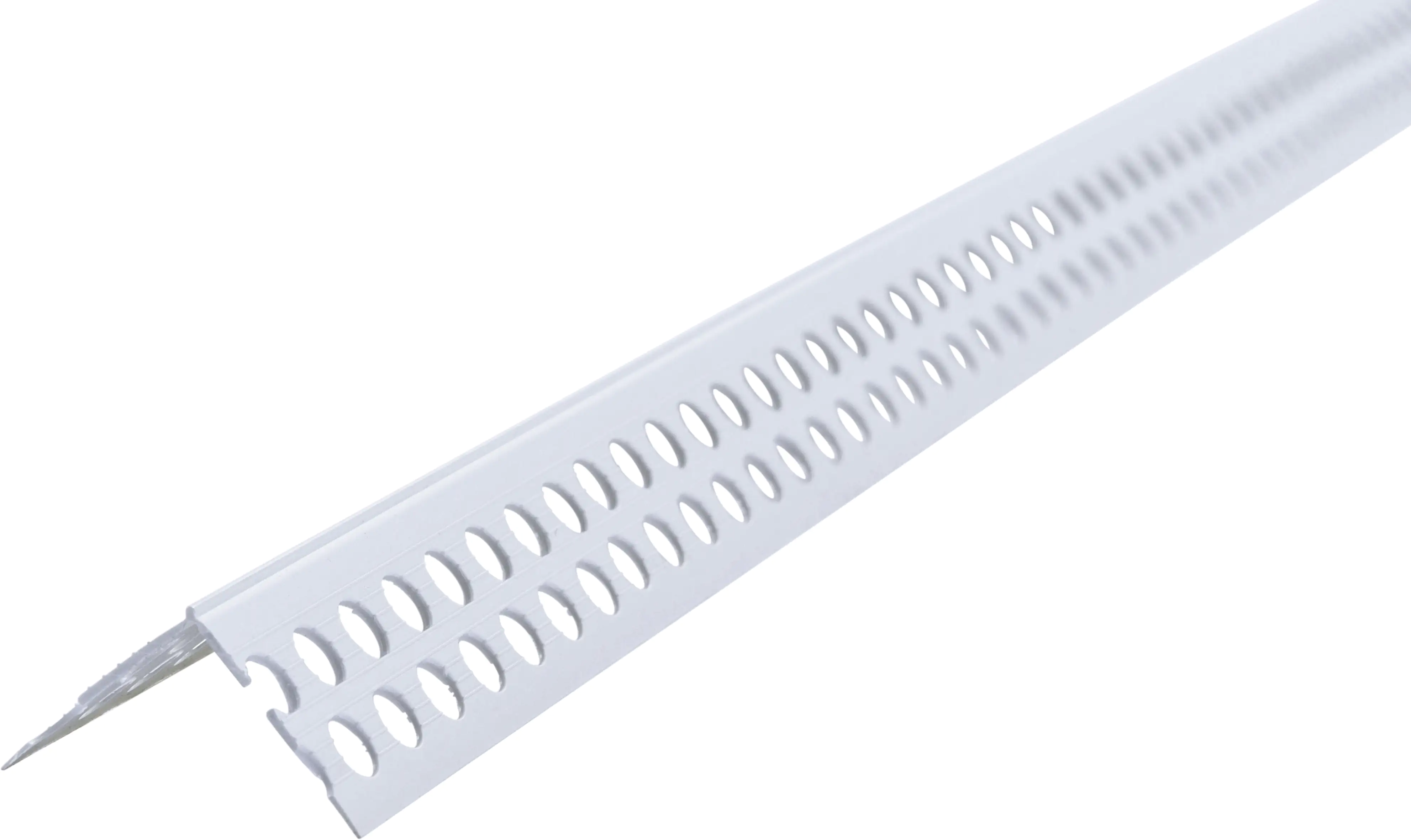 baukom Spachtelprofil Kantenprofil 24 x 24 mm PVC, Putzdicke: 1 mm