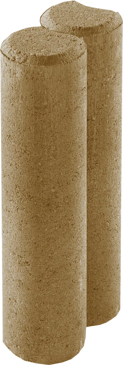 Kann Palisade 2er-Element 25 x 10 x 6 cm braun