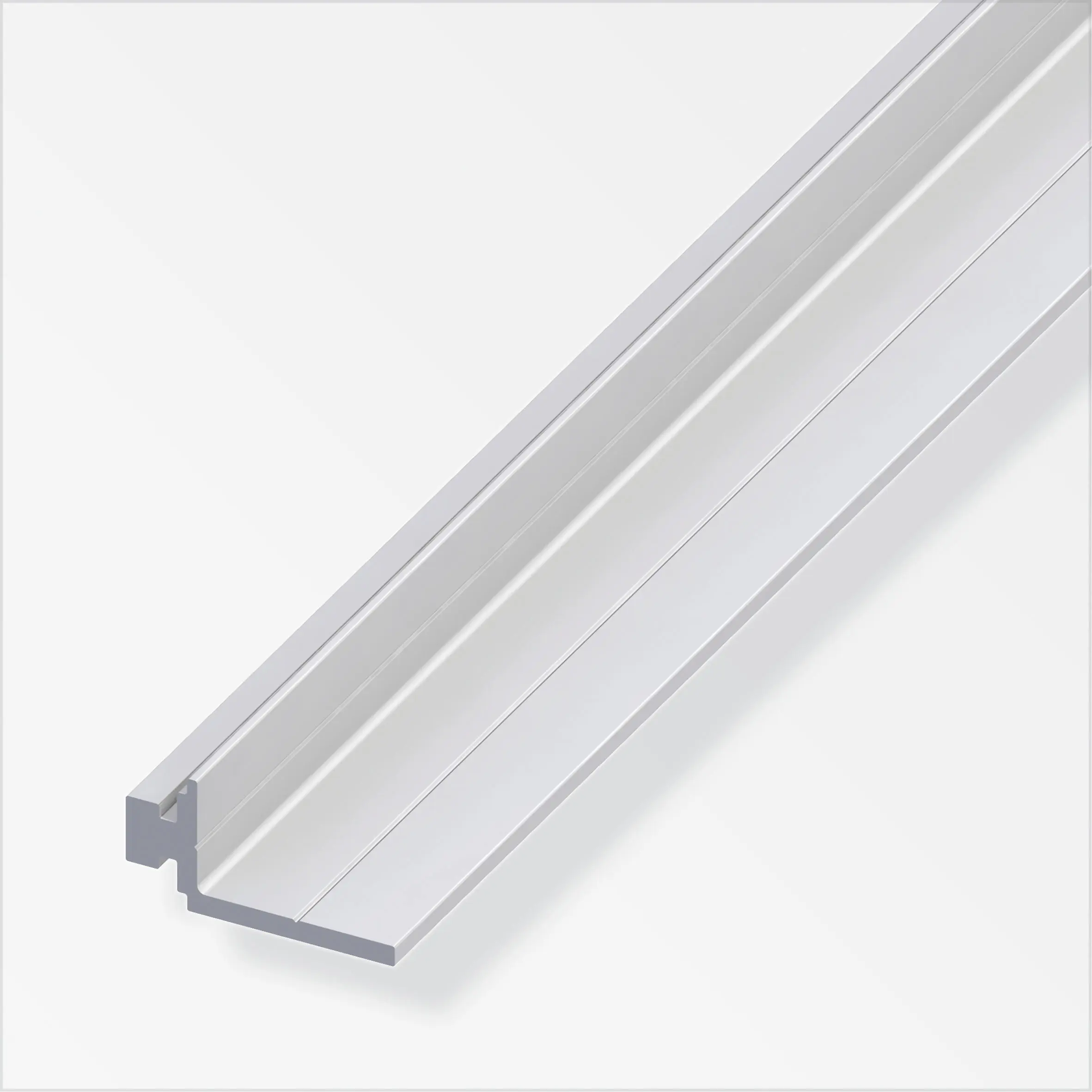 coaxis®-Auflage-Profil 1 m, 23.5 mm Aluminium eloxiert silber