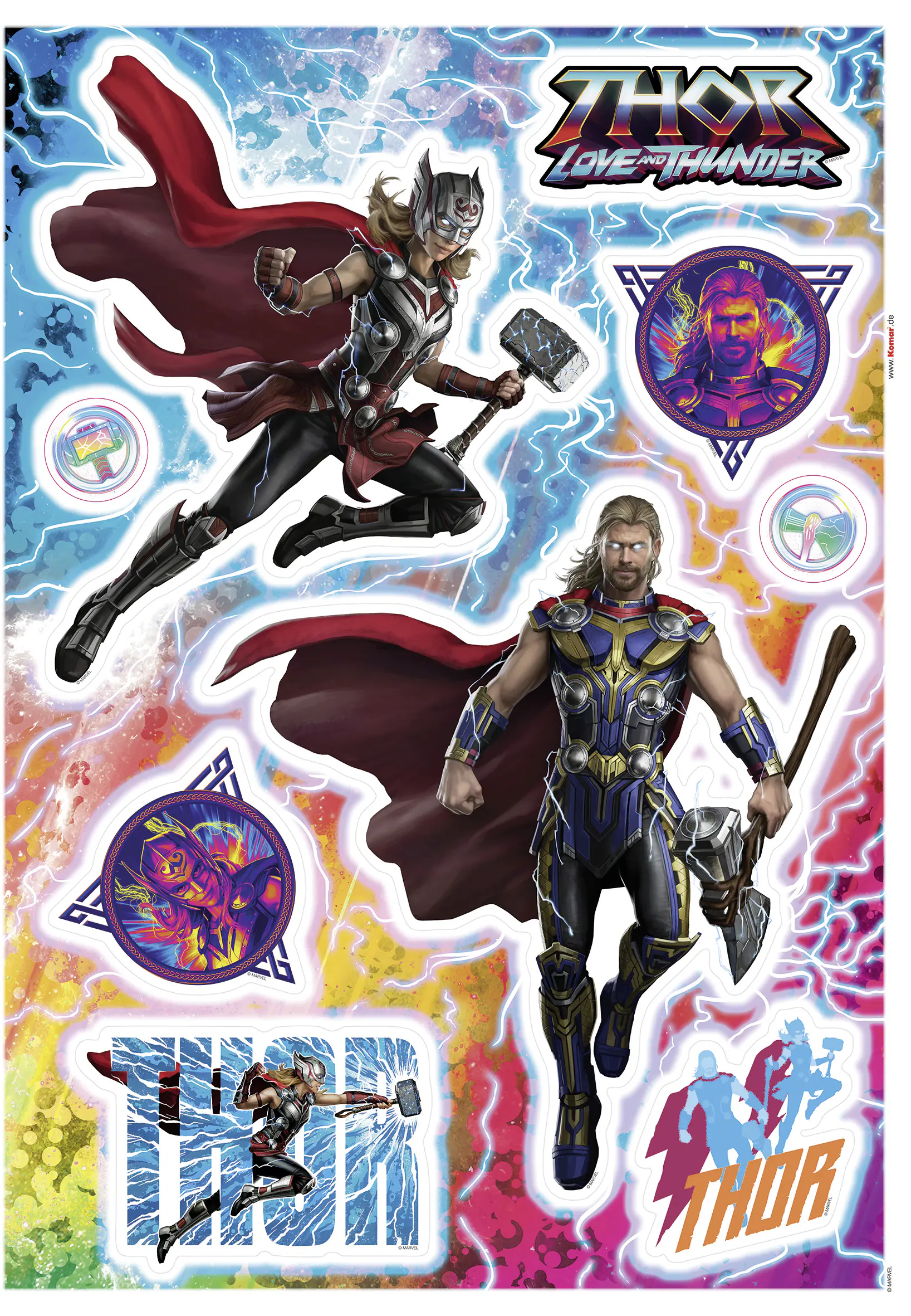 Komar Dekosticker Thor4 - Thor Jane 50 x 70 cm  
