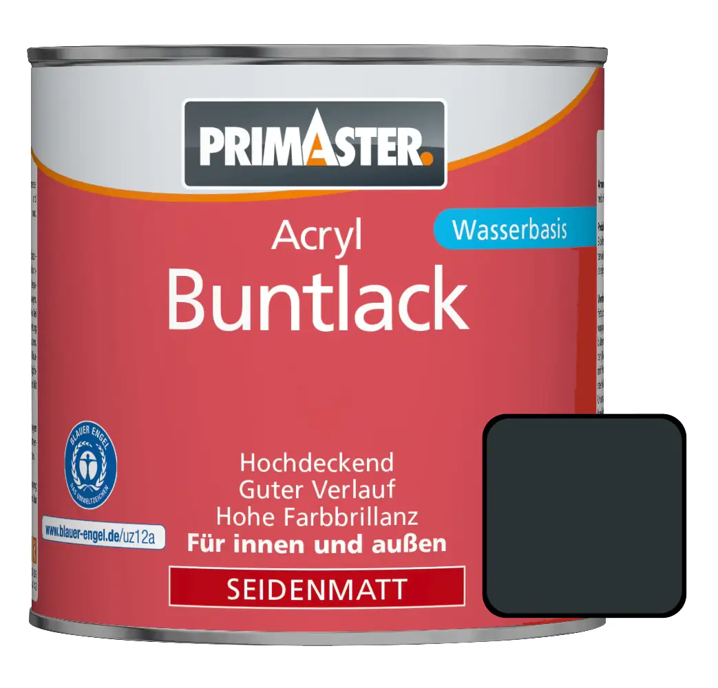 Primaster Acryl Buntlack RAL 7016 375 ml anthrazitgrau seidenmatt Primaster Acryl Buntlack RAL 7016 375 ml anthrazitgrau seidenmatt