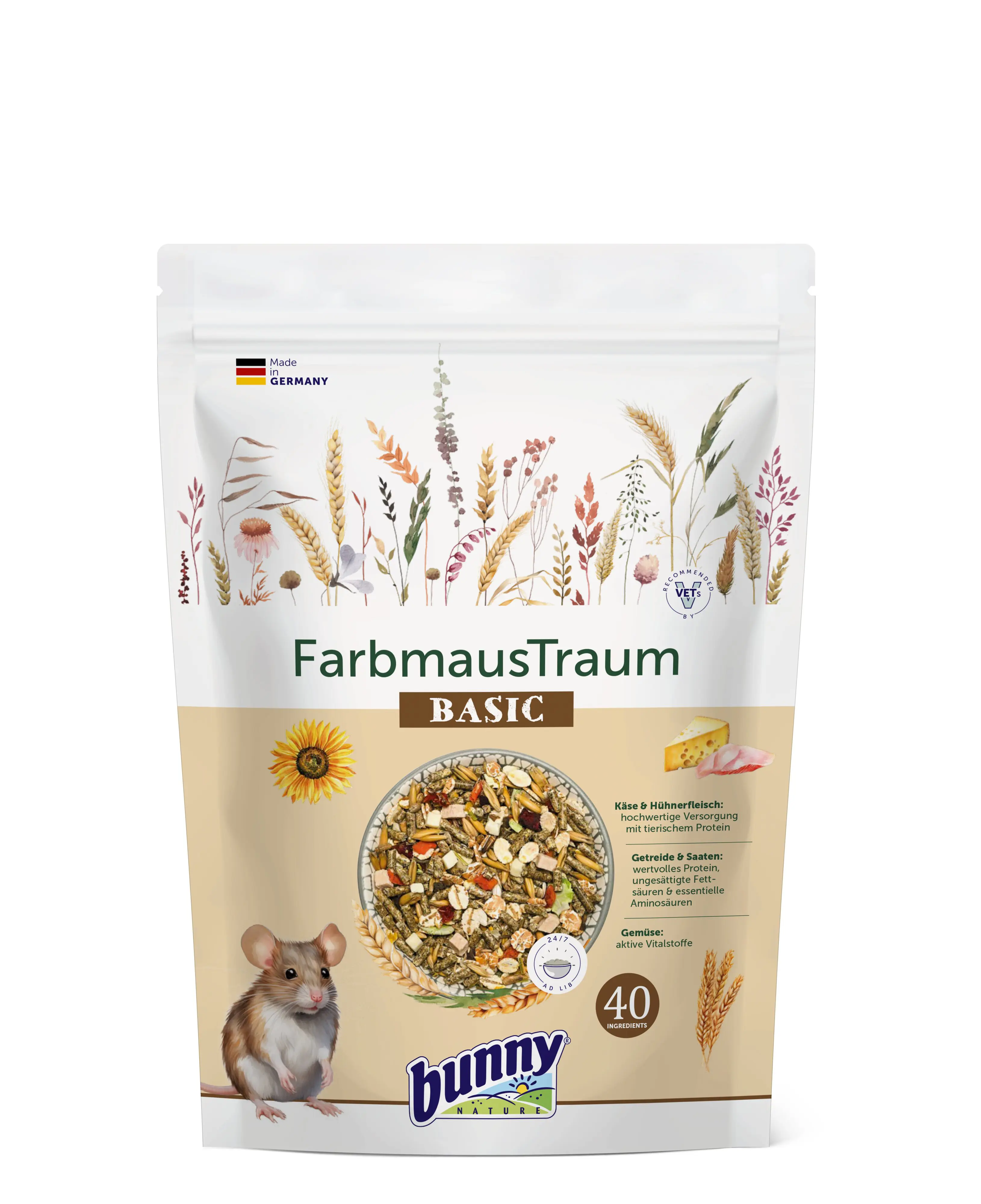 bunny FarbmausTraum BASIC 500g für Farbmäuse