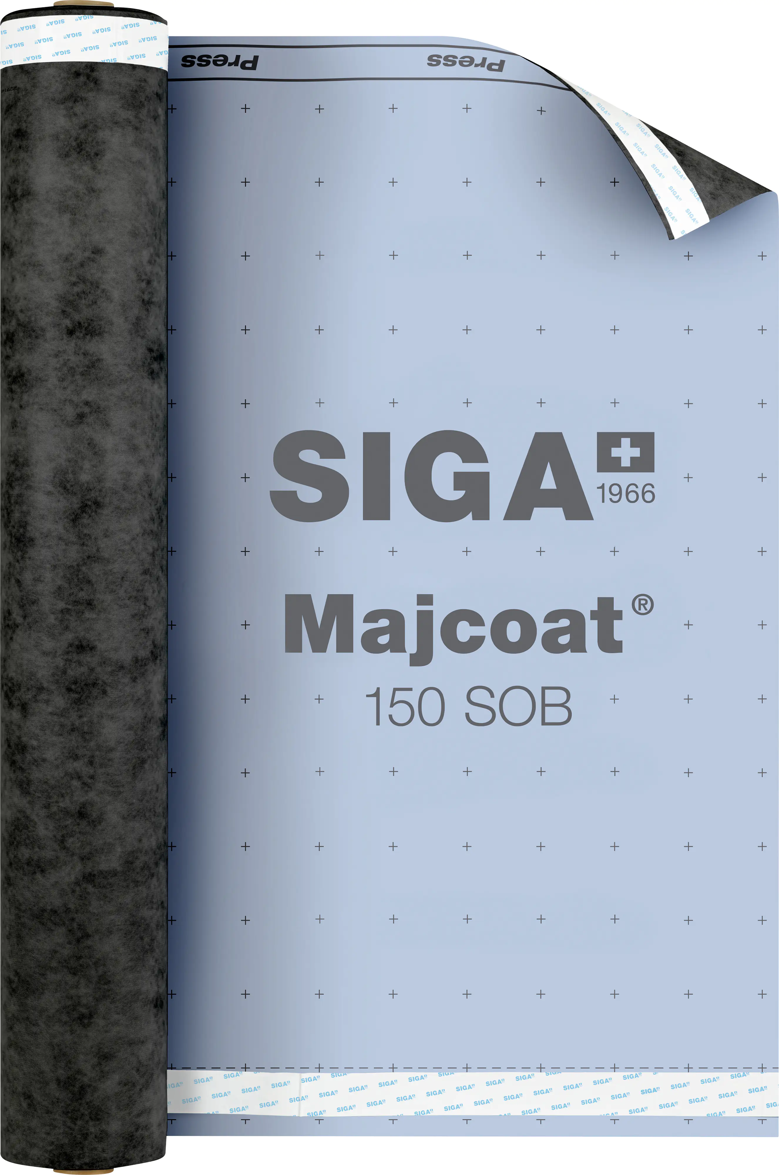 7640105091317 Siga Unterdeckbahn Majcoat 150 SOB 50 x 1,5 m = 75 m² schwarz