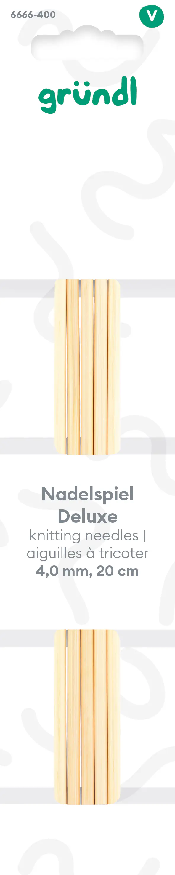 Gründl Nadelspiel Deluxe 4 mm 20 cm