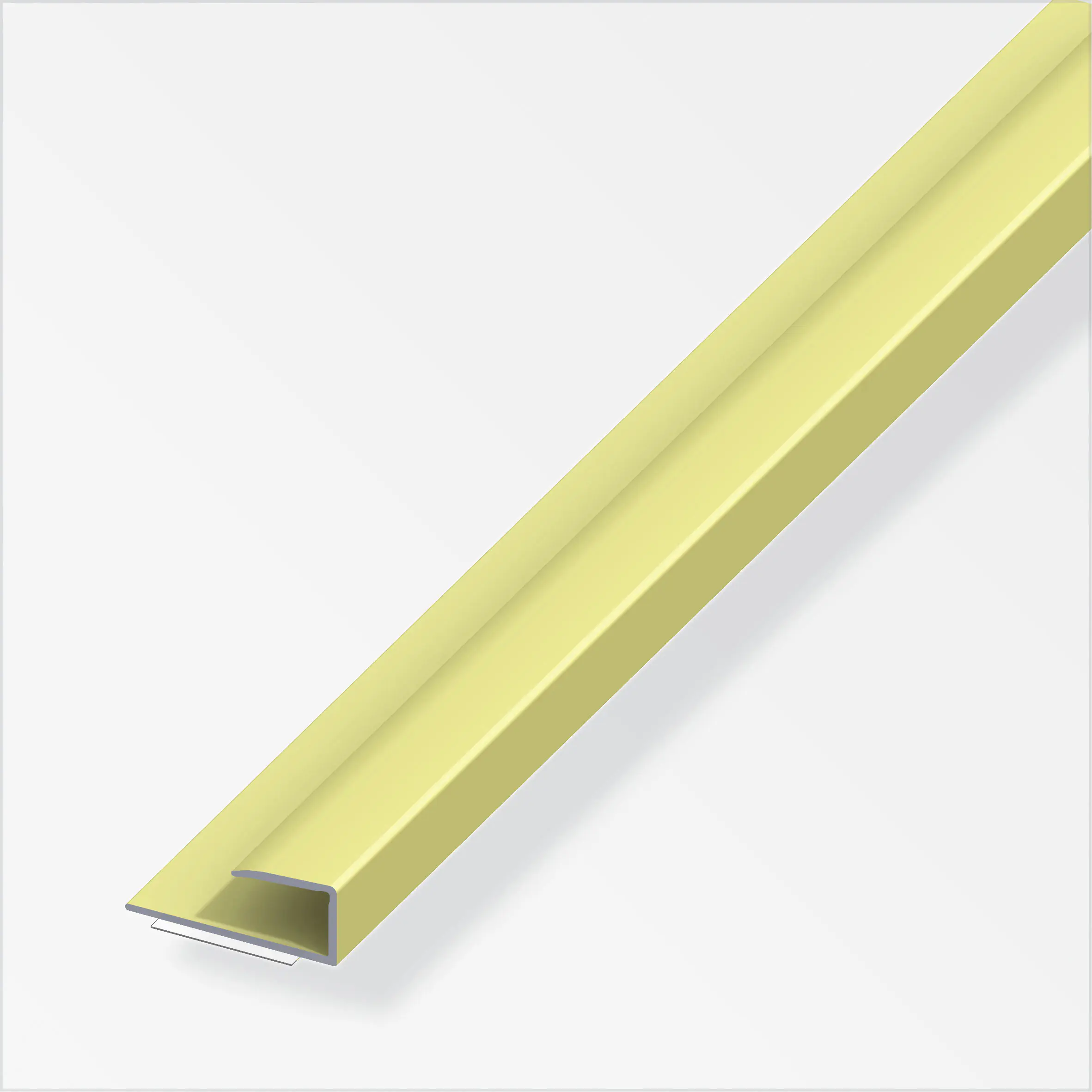 alfer Einfass-Profil 2 m, 15 x 9 mm Aluminium eloxiert messing