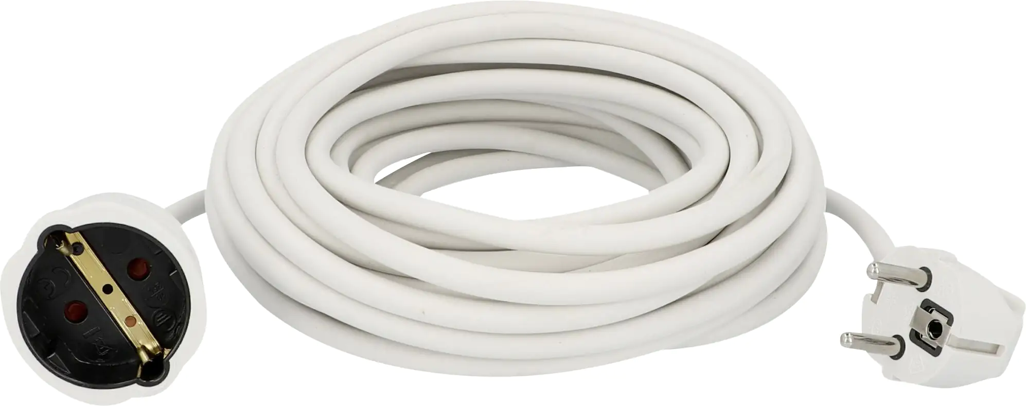 Unitec Verlängerungskabel Innen 10 Meter H05VV-F3G1,5, weiß Unitec Verlängerungskabel Innen 10 Meter H05VV-F3G1,5, weiß