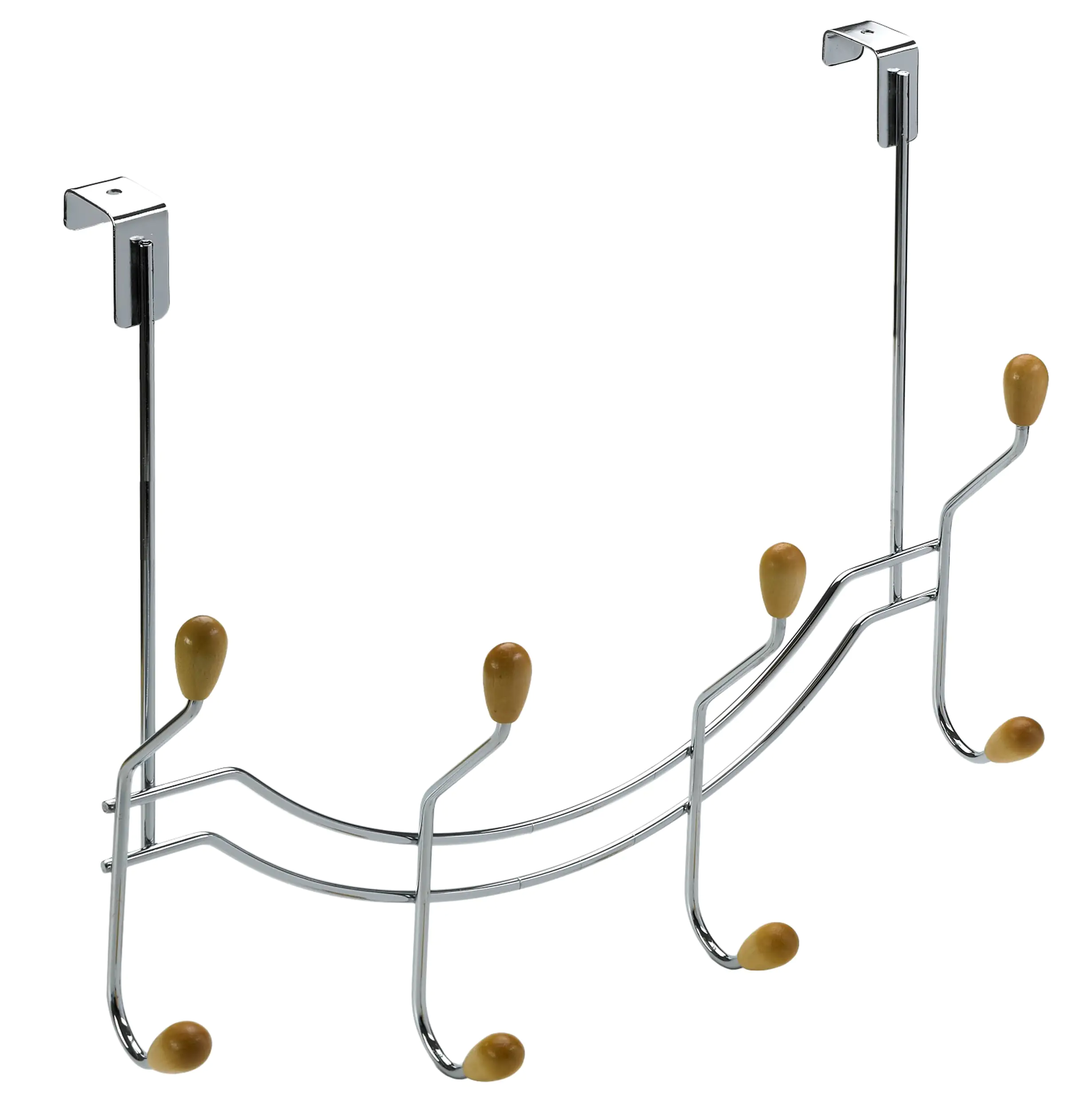 Hettich Türgarderobe 4 Haken 37,0 x 37,0 x 10,0 cm silber