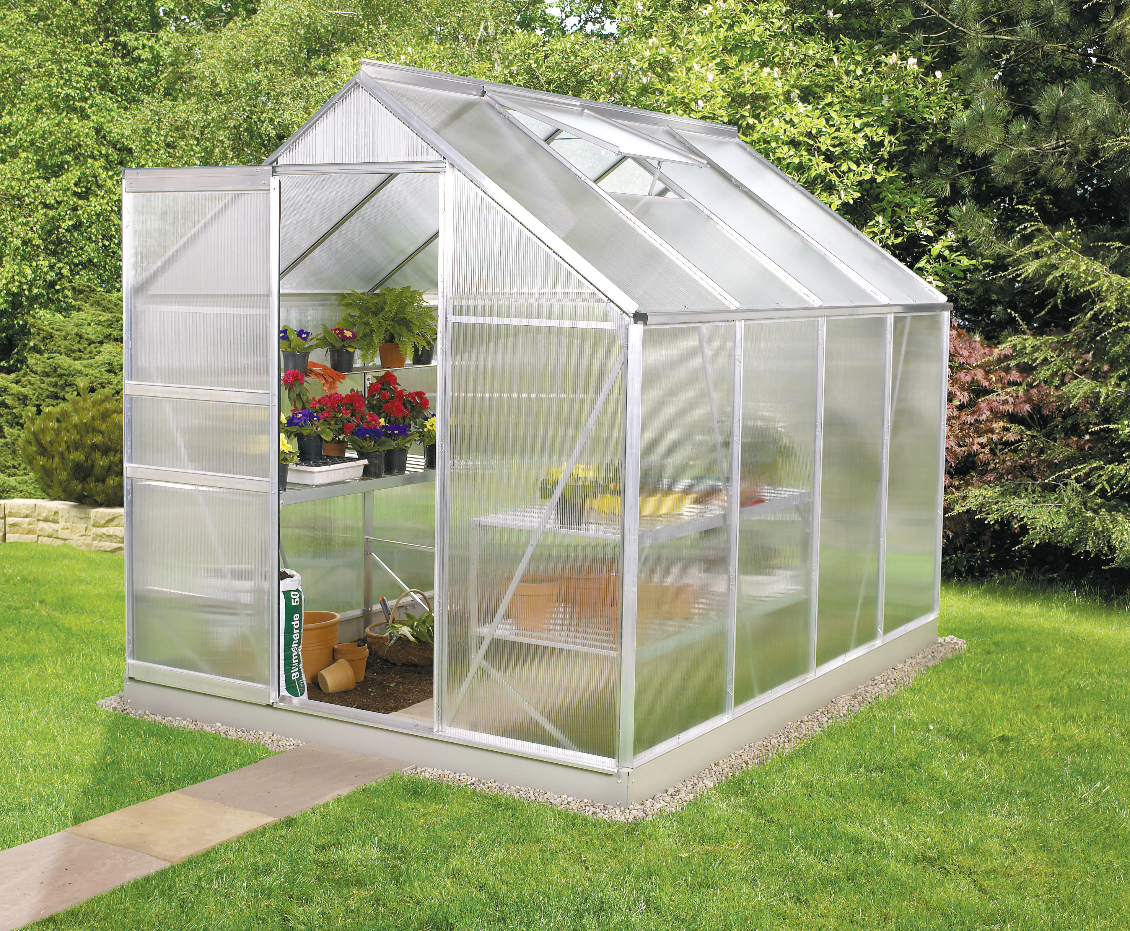 Vitavia Gewächshaus Venus 5000 192 x 254 cm 6 mm Hohlkammerplatten