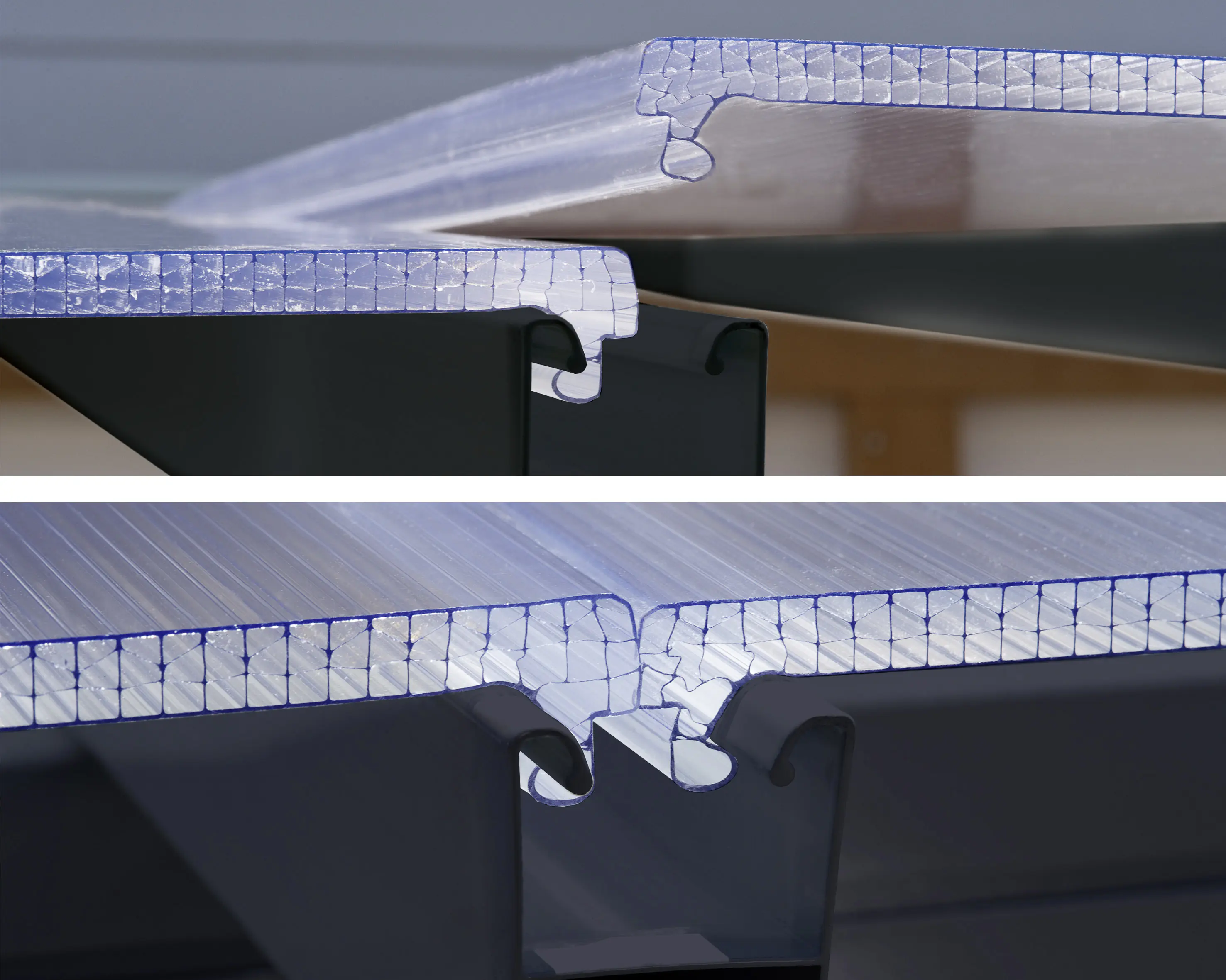 Canopia Terrassendach 850 x 300 cm grau