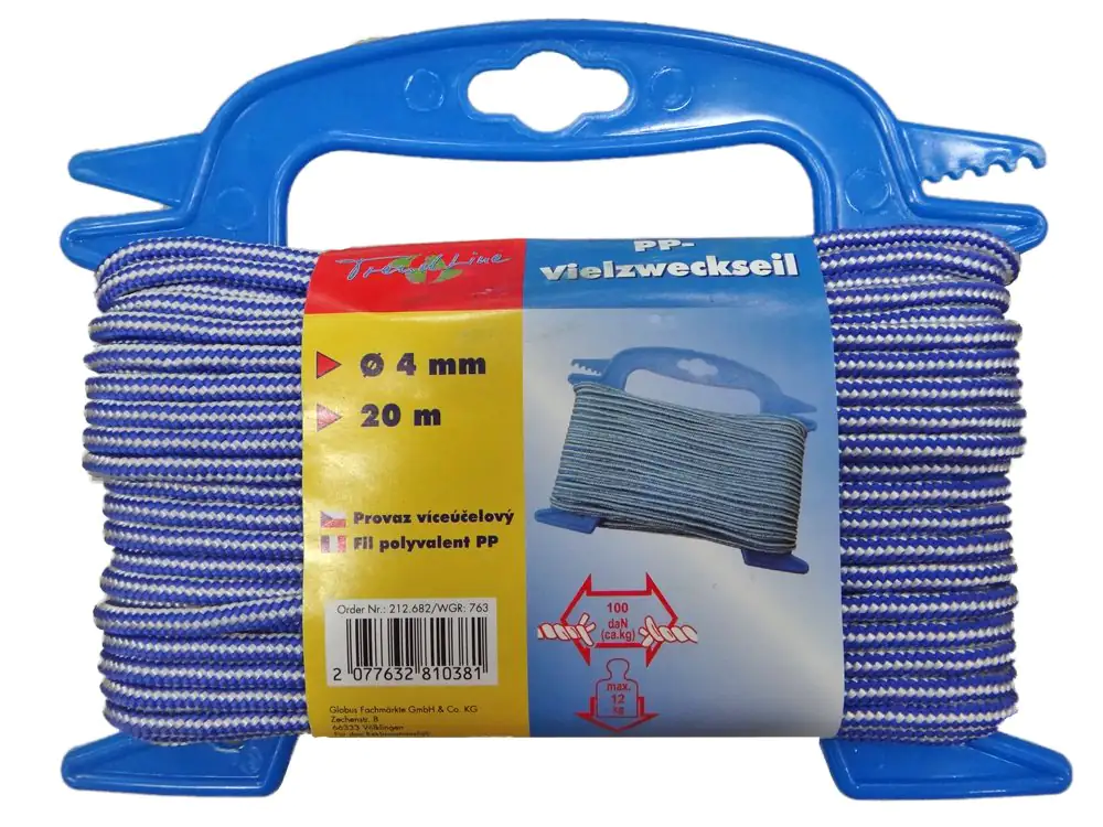 TrendLine Seil Ø 4 mm x 20 m blau-weiß