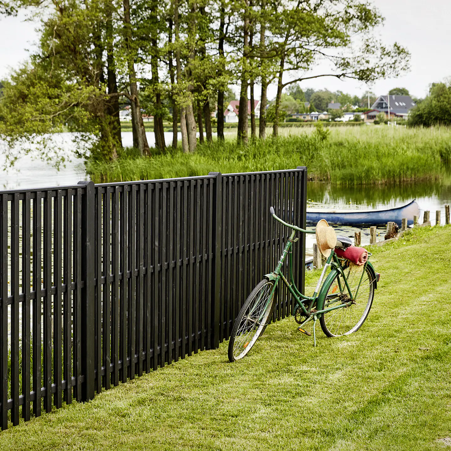 Plus Zaun Nagano 180 x 140 cm RAL 9005 Schwarz