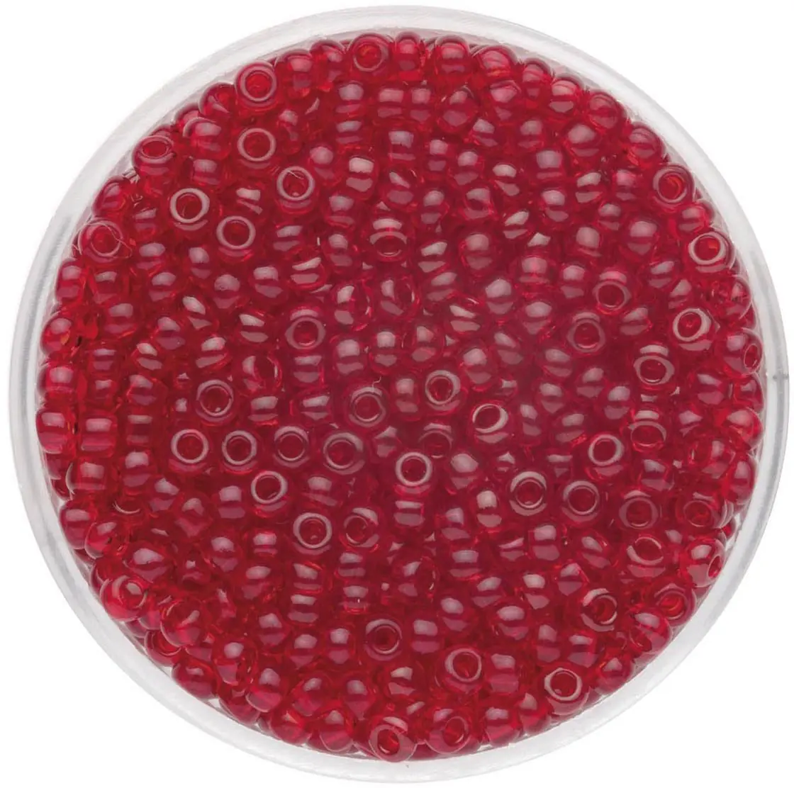 Glorex Rocailles Perlen 2,6 mm 17 g rot