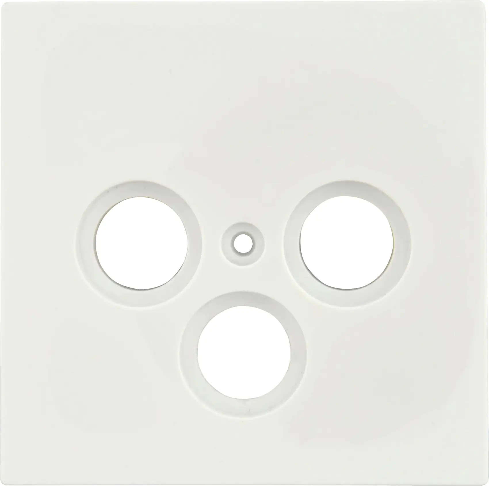 Unitec Abdeckung SAT/TV ultraweiß, Serie Sao Paulo