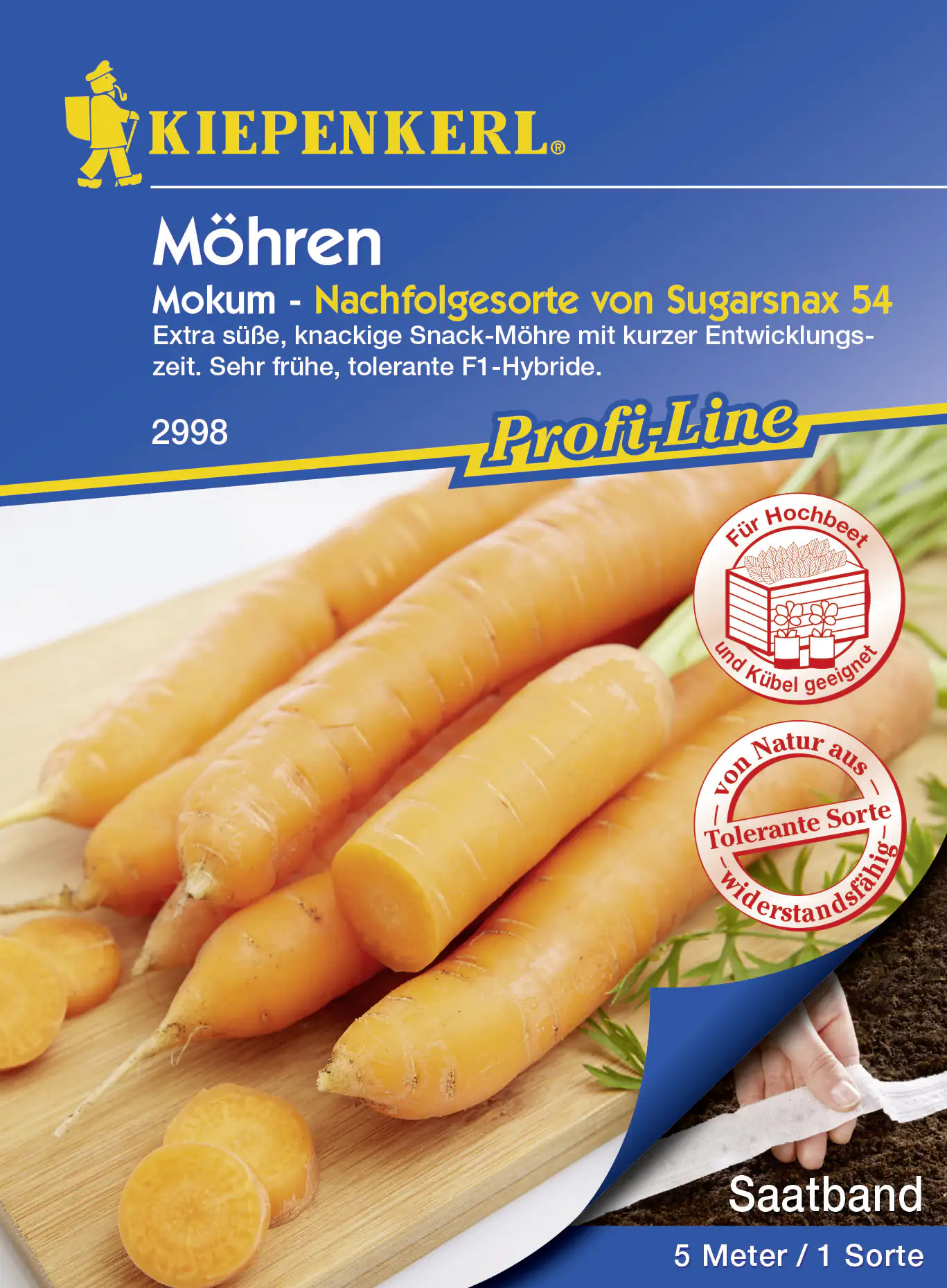 Kiepenkerl Möhre Mokum F1 Saatband 5 lfd. Meter Kiepenkerl Möhre Mokum F1 Saatband 5 lfd. Meter