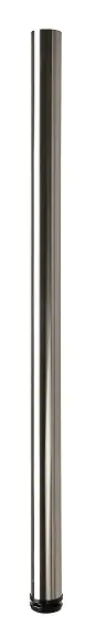 Hettich Möbelfuß 6,0 x 110 - 113 cm Edelstahl-Optik - 1 Stück