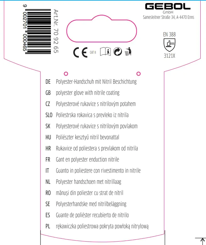 Gebol Handschuh Midi Flex  