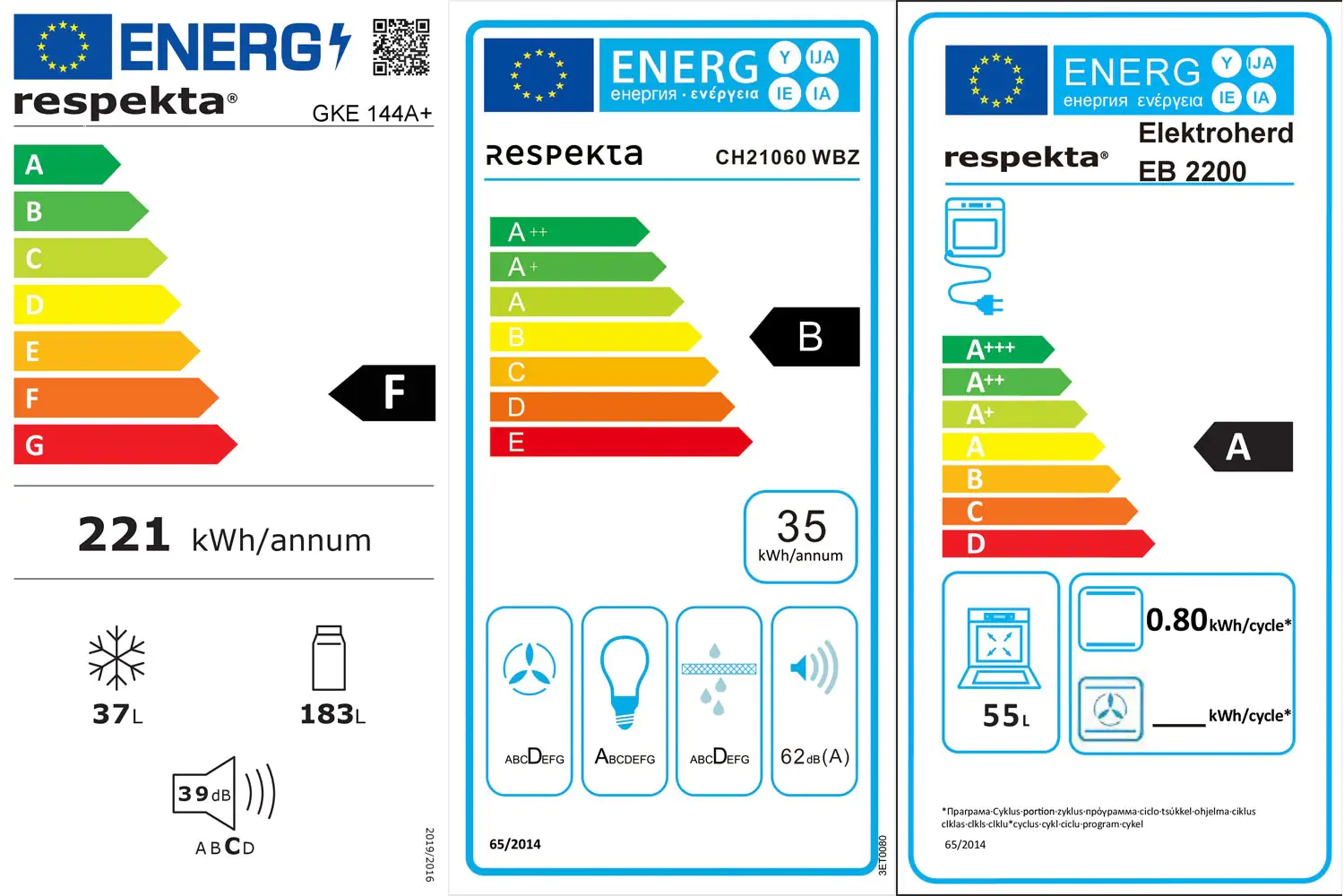 Respekta Economy Küchenblock 270 cm weiß, Eiche Sonoma, KB270ESWCGKE Respekta Economy Küchenblock 270 cm weiß, Eiche Sonoma, KB270ESWCGKE