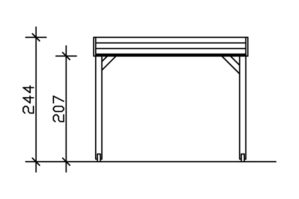 SKAN HOLZ Pavillon Toulouse 302 x 302 cm, grau SKAN HOLZ Pavillon Toulouse 302 x 302 cm, grau