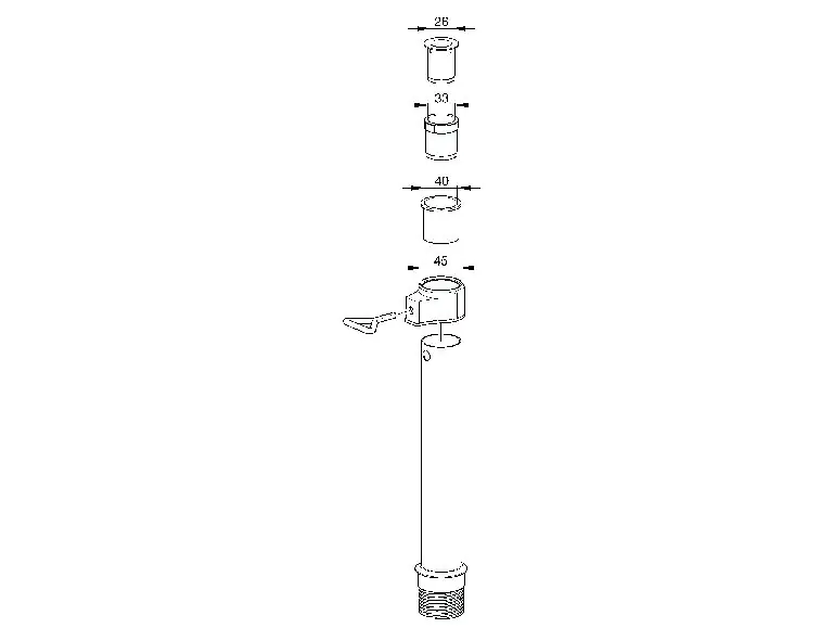 Delschen Aluminiumrohr für Schirmständer