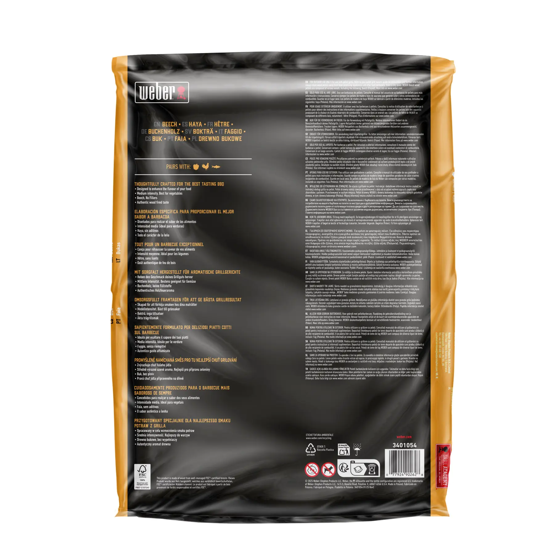 Weber Grill-Holzpellets SmokeFire Buche 8 kg