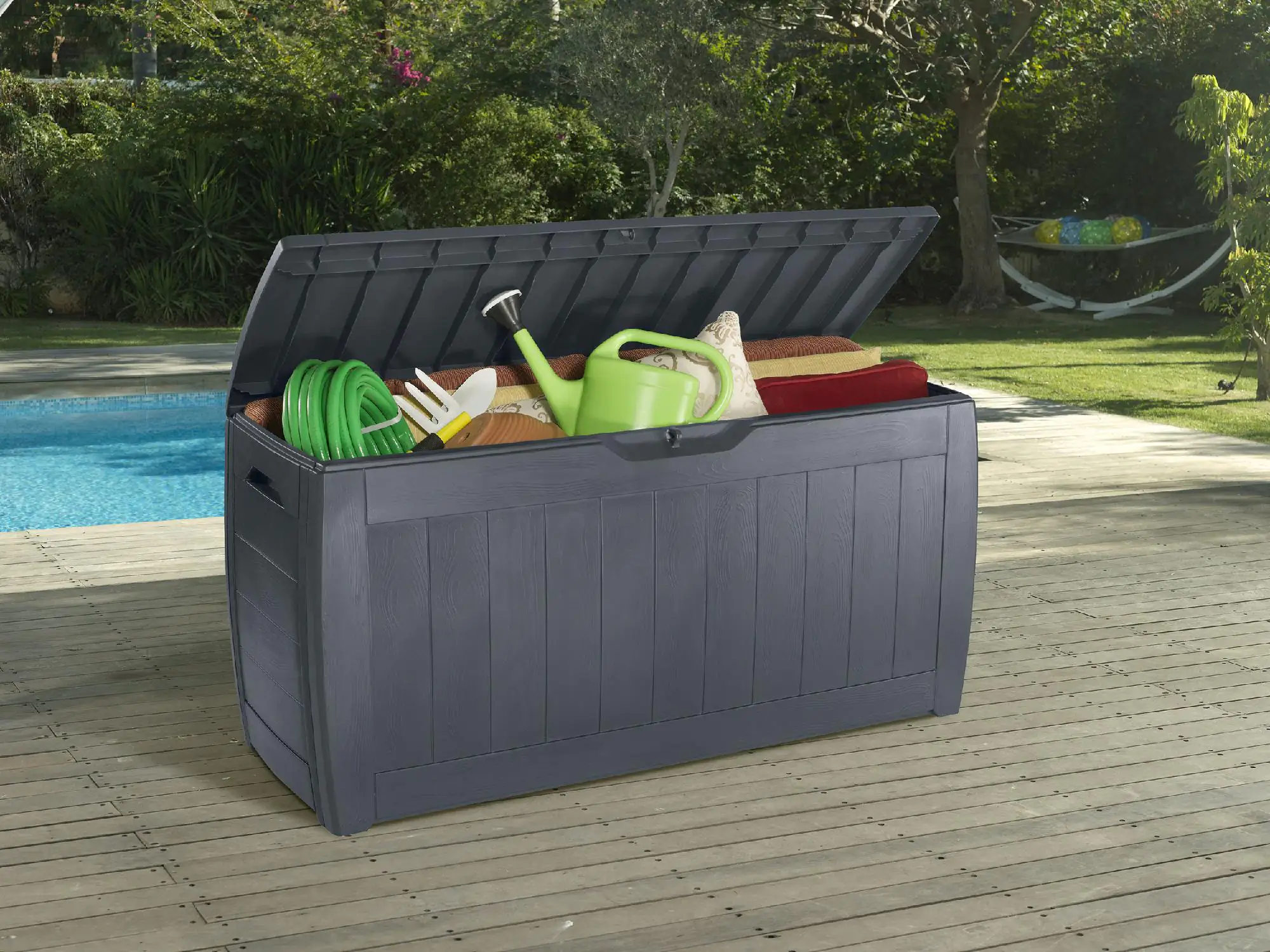 Keter Auflagenbox/Universalbox Hollywood 270 l, graphit, Keter Auflagenbox/Universalbox Hollywood 270 l, graphit,