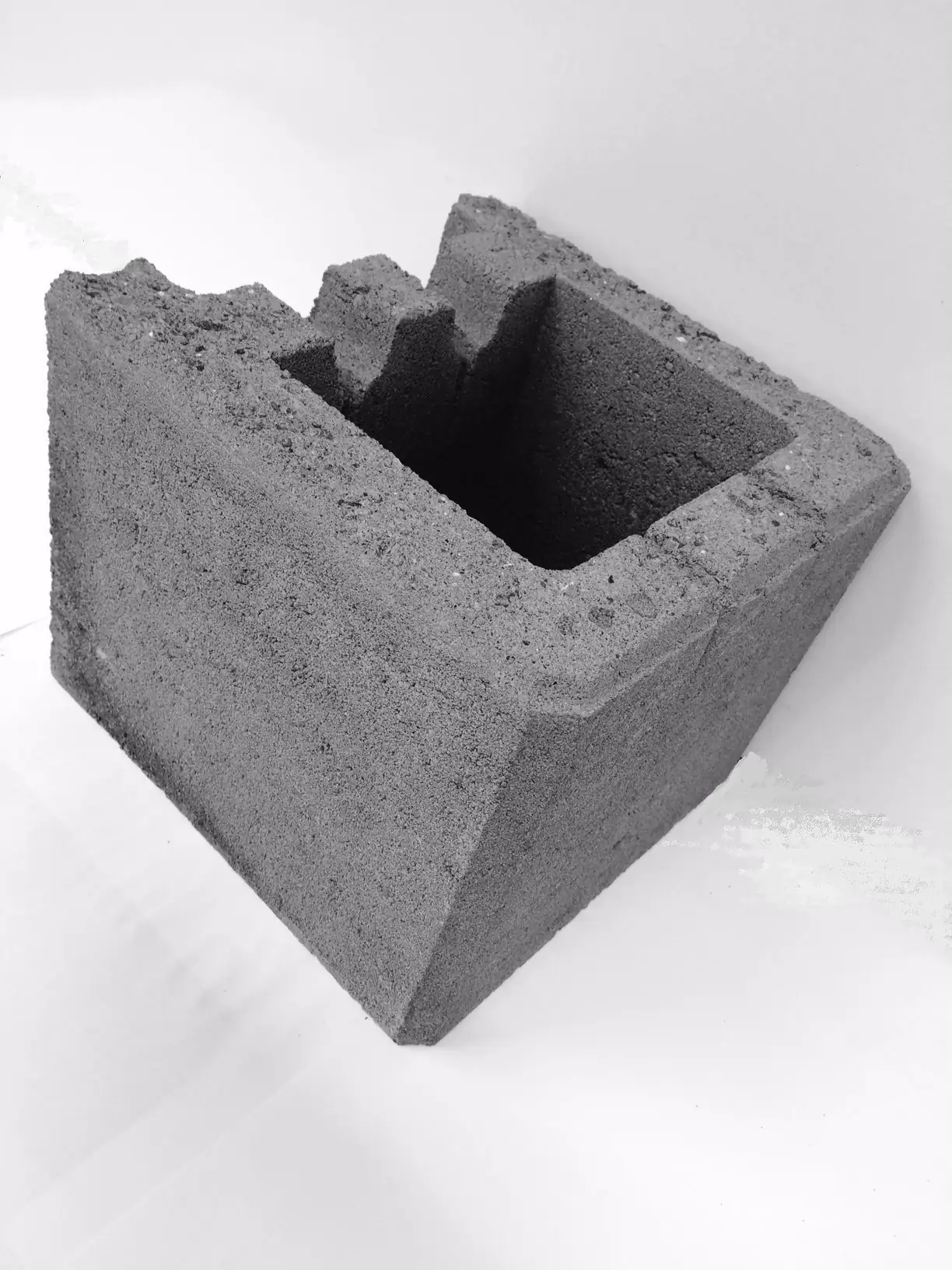 Schalungsstein Endstein 17,5 x 17,5 x 20 cm grau