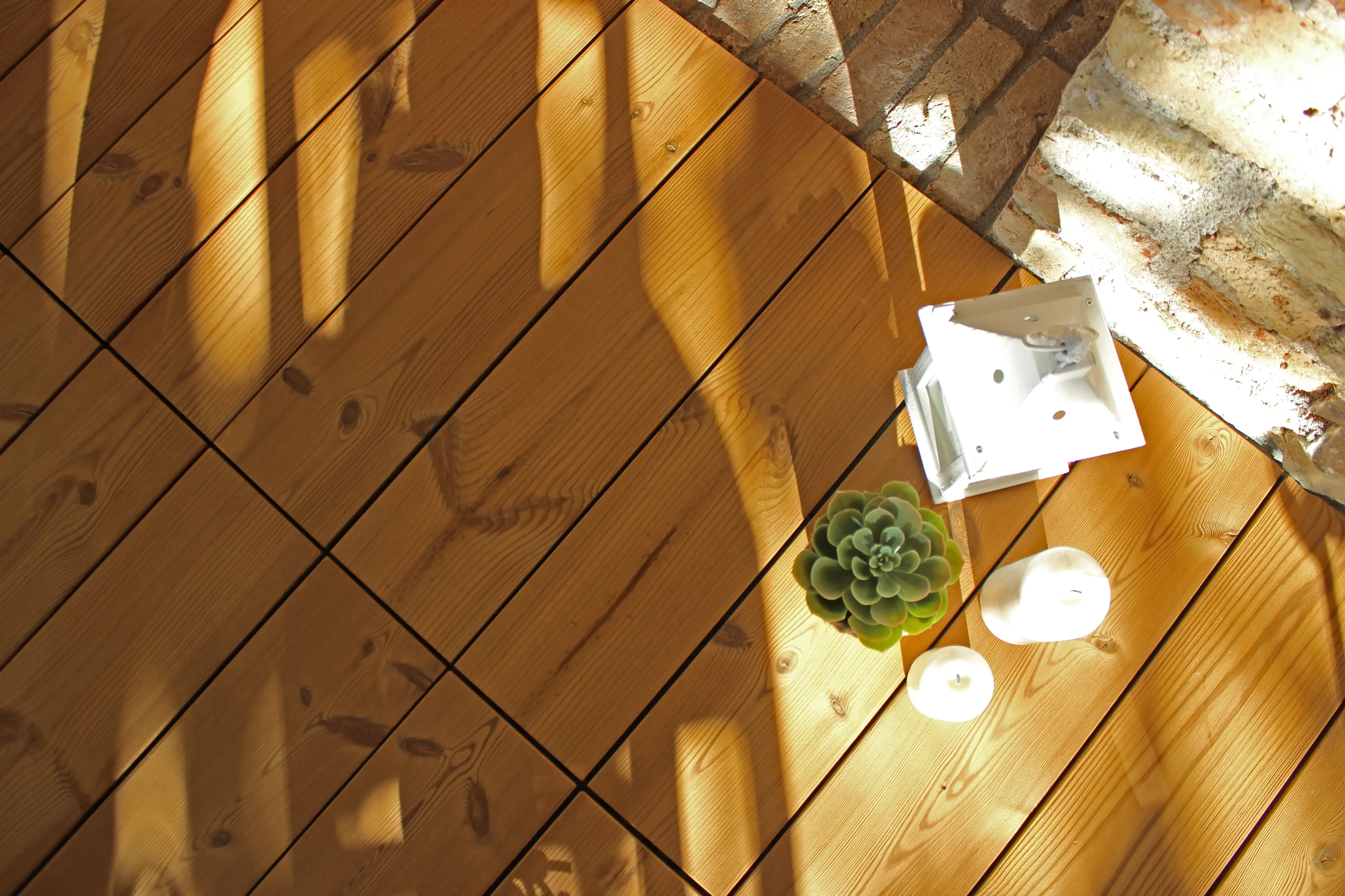 ONEK Klickfliese Holz natur Smartdeck 40 x 40 x 2,5 cm 1 Stück ONEK Klickfliese Holz natur Smartdeck 40 x 40 x 2,5 cm 1 Stück