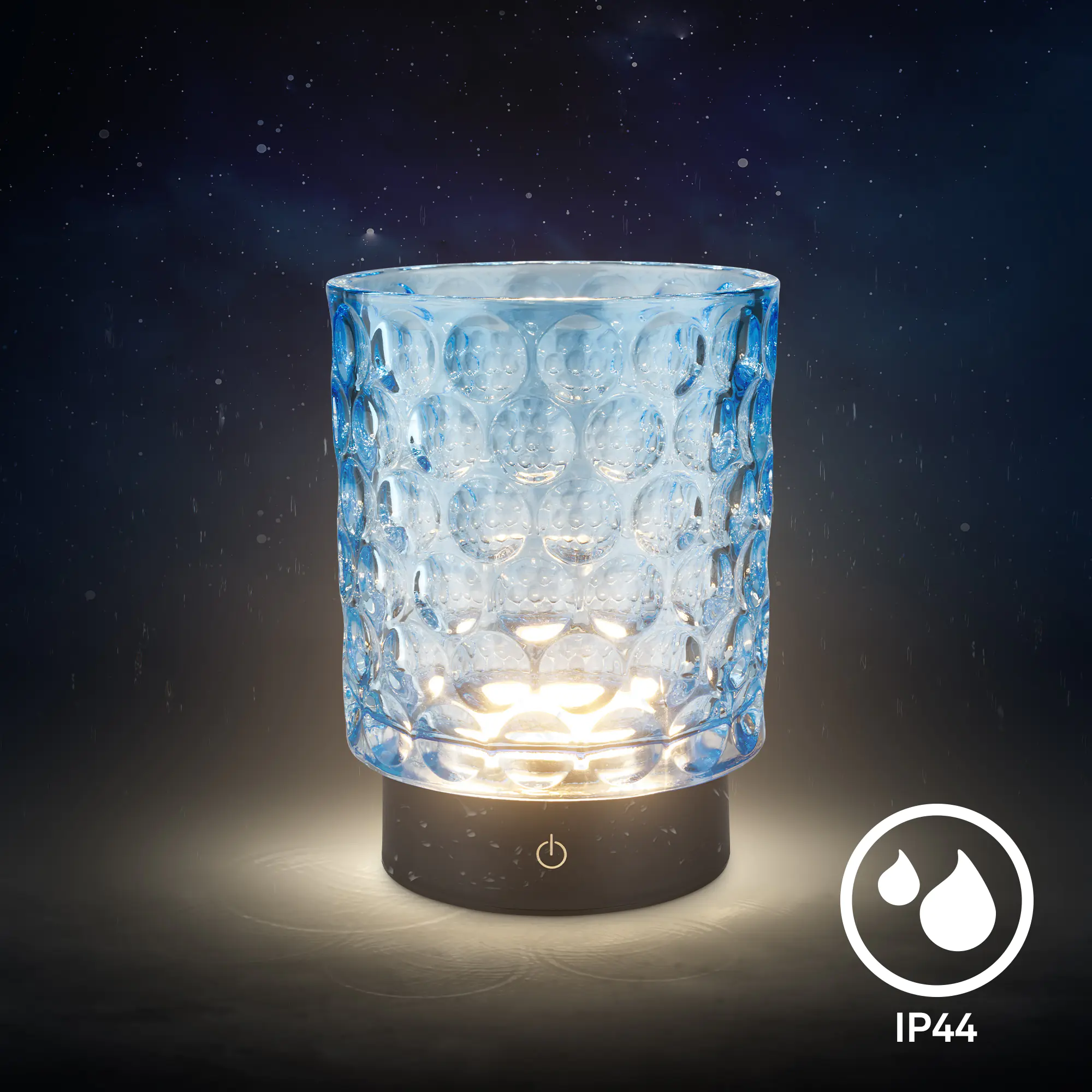 Briloner LED Akku-Tischleuchte Sunora blau 15 cm warmweiß dimmbar Briloner LED Akku-Tischleuchte Sunora blau 15 cm warmweiß dimmbar