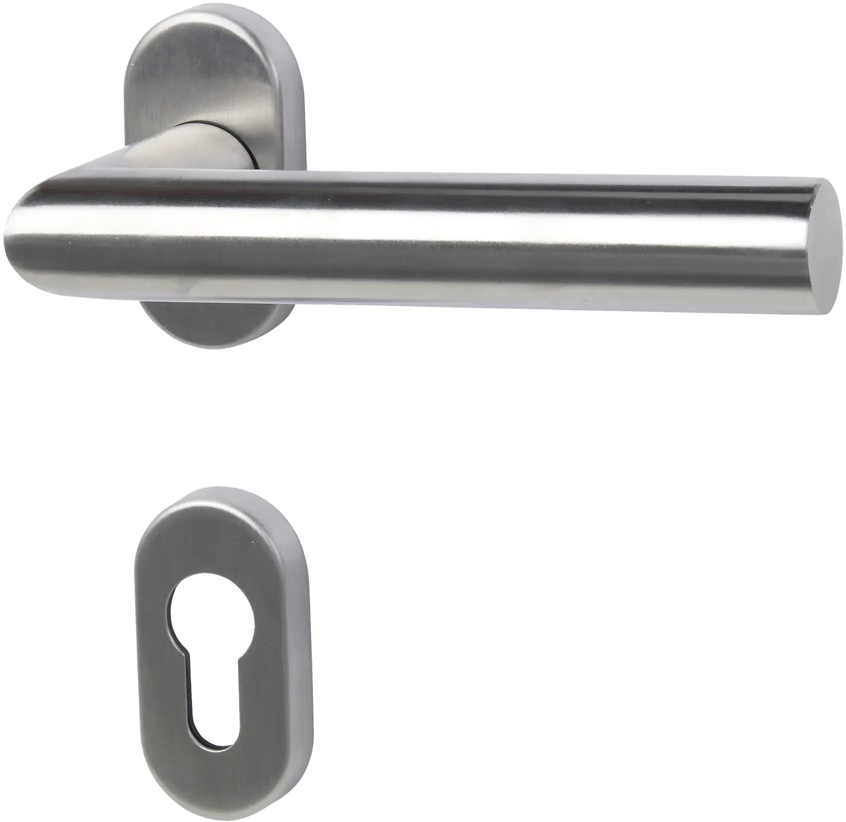 Alpertec Rosetten-Halbgarnitur Metz  links Edelstahl silber Alpertec Rosetten-Halbgarnitur Metz  links Edelstahl silber