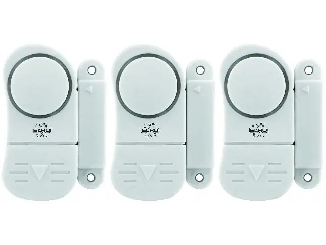 Smartwares Fenster- und Türalarm mini 3er Set, weiß