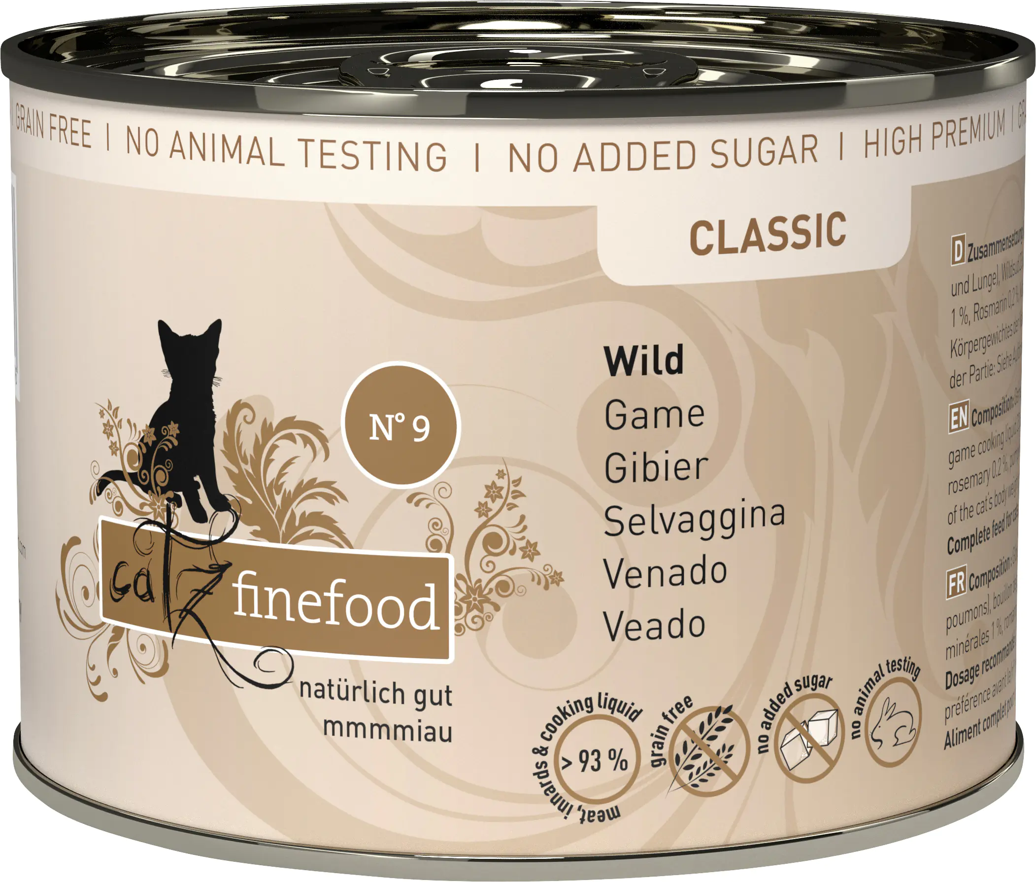 Catz Finefood Katzenfutter Classic No. 9 Wild 200 g